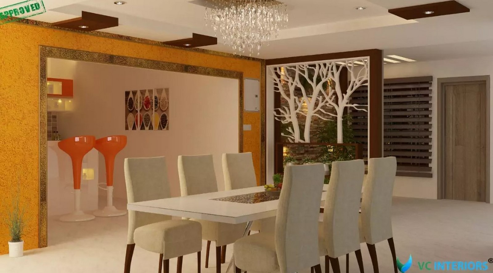 Dinning Room Interior Design _©https://vcinteriors.in/wp-content/uploads/2021/04/Dining-Room-2.jpg?w=999