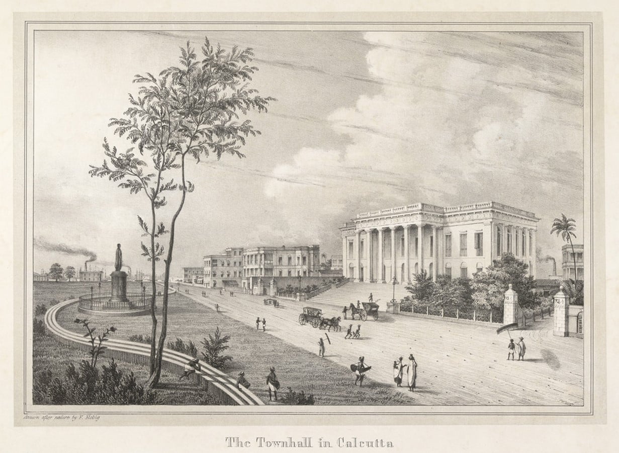 TownHall_An Illustration of the Town Hall from 1813 _©puronokolkata.com