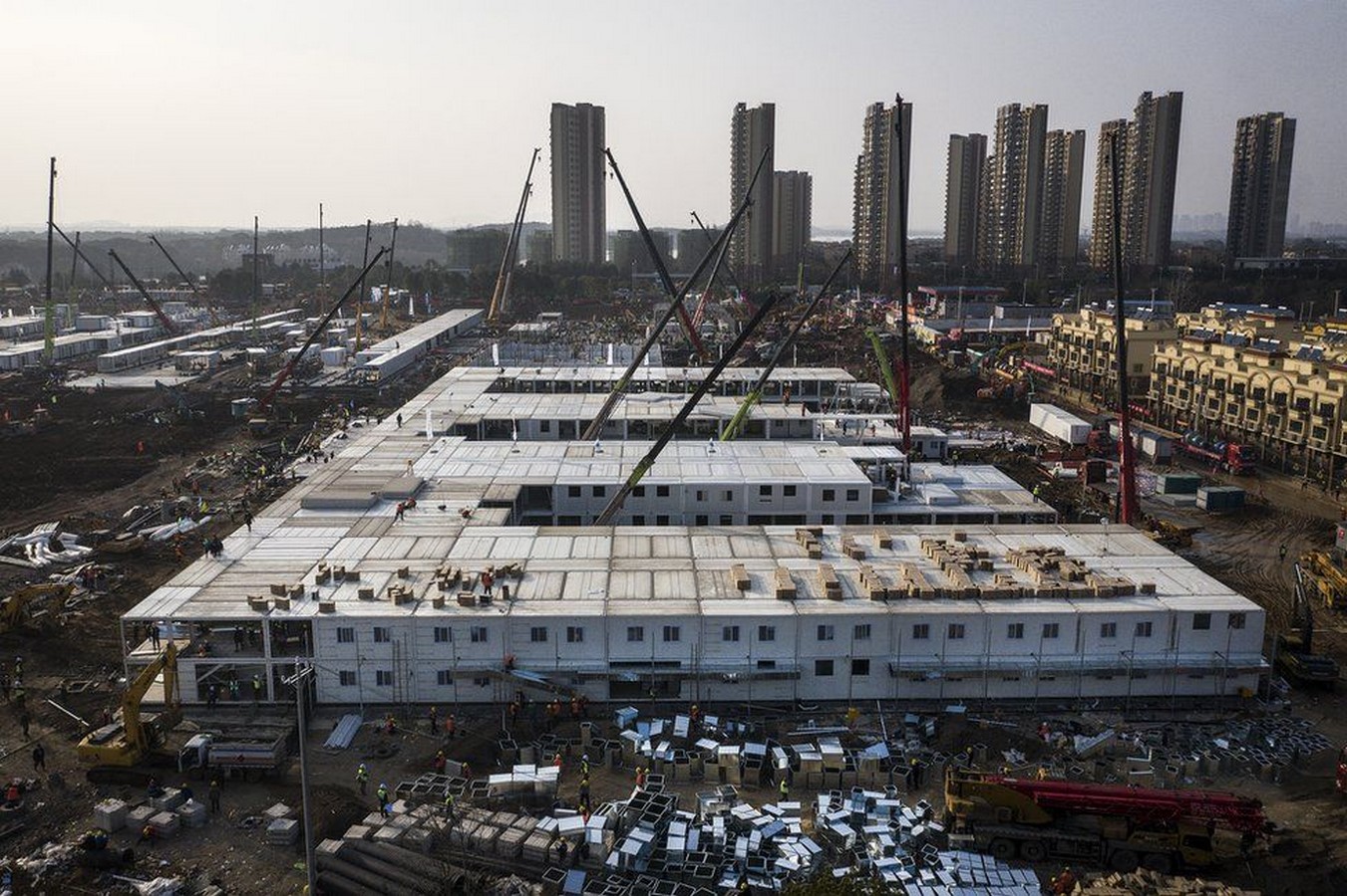 Wuhan Hospital modlar construction_©bbc.com