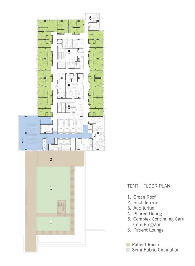 Tenth Floor Plan_©Stantec Architecture