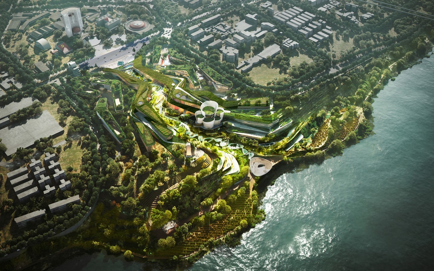 Competition to Design a Winemakers Campus and Tourism Complex in Yibin won by Büro Ole Scheeren - Sheet1
