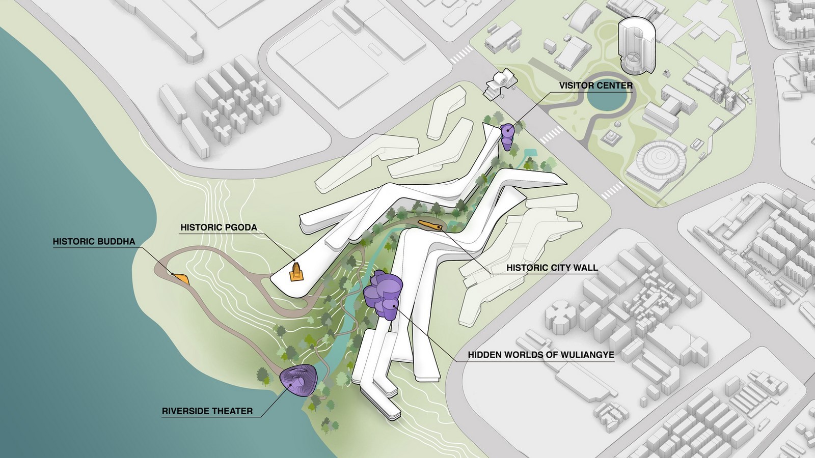 Competition to Design a Winemakers Campus and Tourism Complex in Yibin won by Büro Ole Scheeren - Sheet