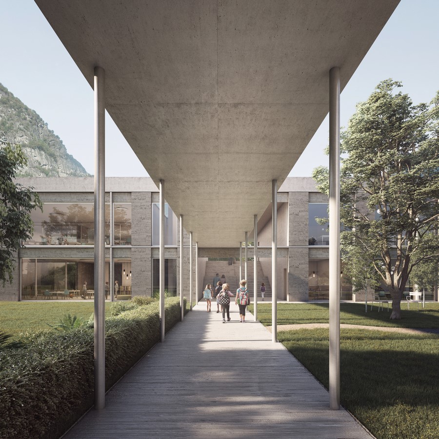A School in BIASCA by Nicola Probst Architetti + AOUMM - Sheet2