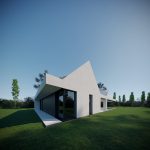 Two minimalistic white barns by the Polish sea by Biams -Sheet2