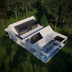 Two minimalistic white barns by the Polish sea by Biams -Sheet3