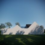 Two minimalistic white barns by the Polish sea by Biams -Sheet4