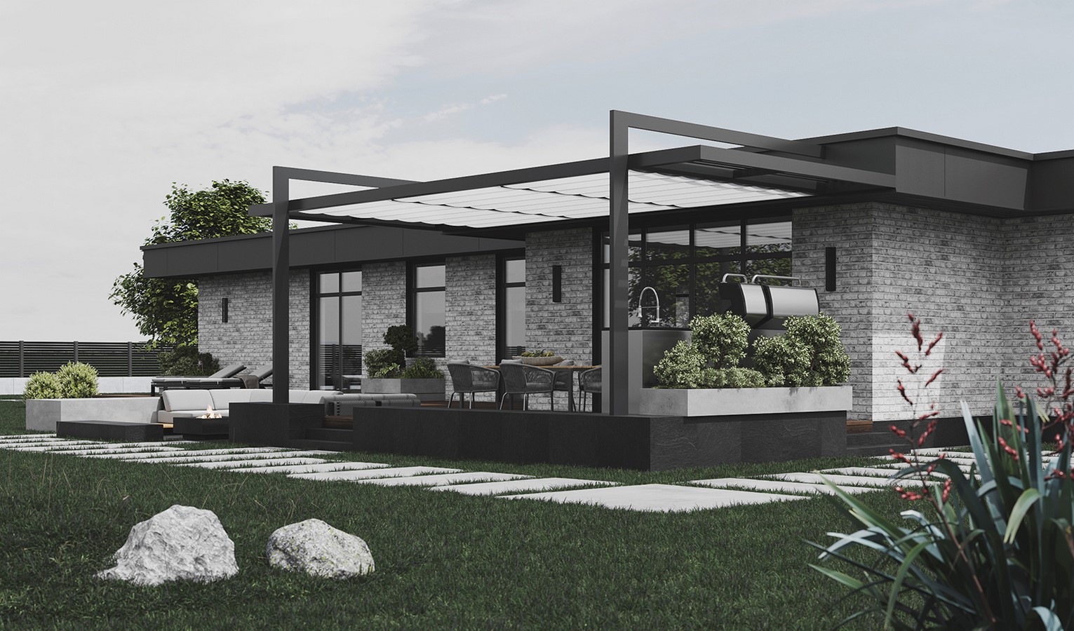 Silver Gray Private House by IK-architects - Sheet6