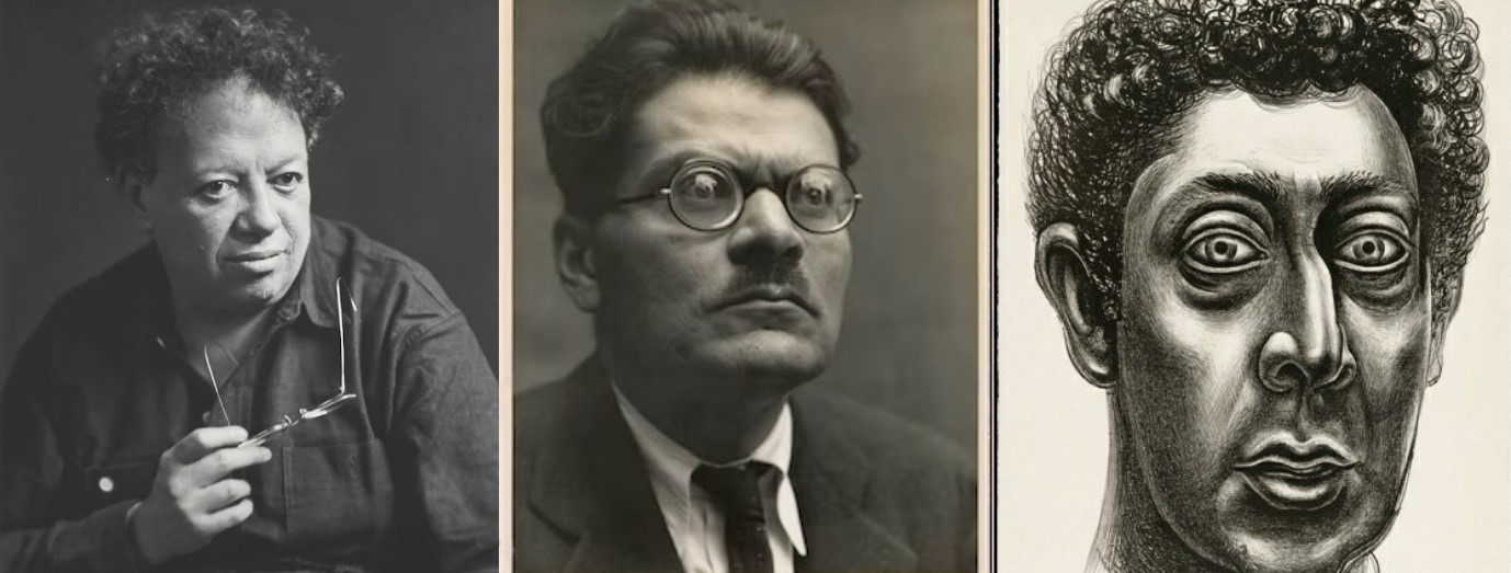 The three great muralists of the time—Diego Rivera, José Clemente Orozco, and David Alfaro Siqueiros_©Artic.edu