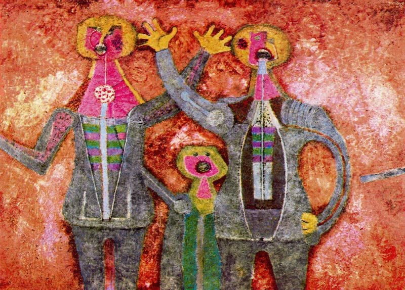 Tamayo’s painting- Tres personajes cantando_©rufinotamayo