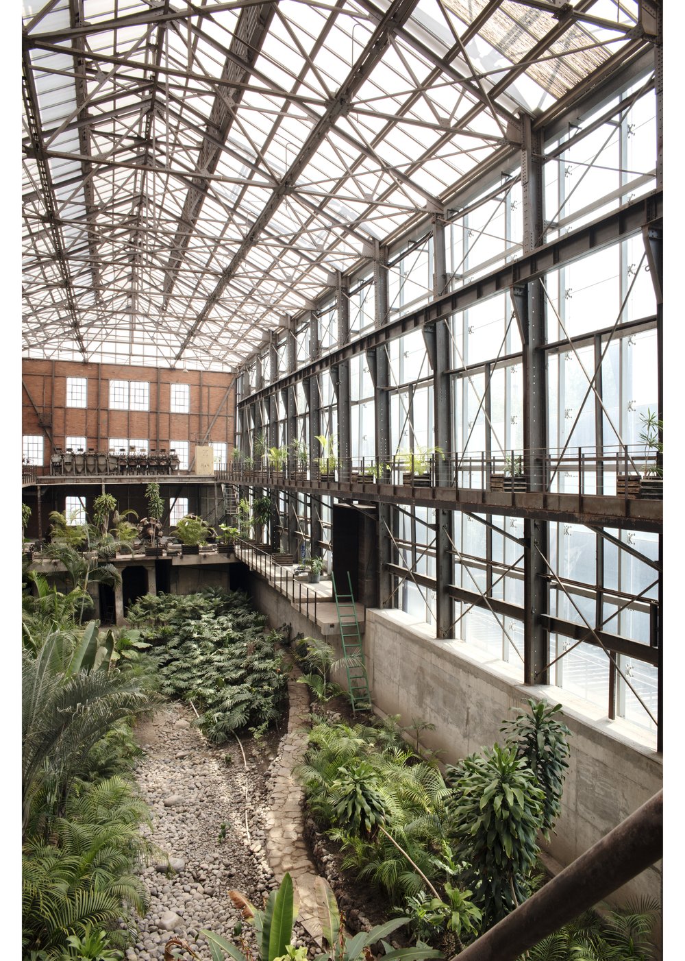 Gardens inside old industrial building_©Yoshihiro Koitani, Jaime Navarro and Margot Kalach