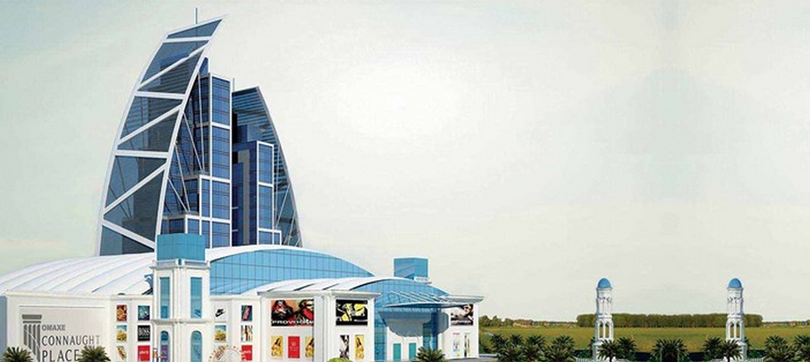 Exteriors of Omaxe mall elevation_https://www.omaxeconnaughtplace.co.in/