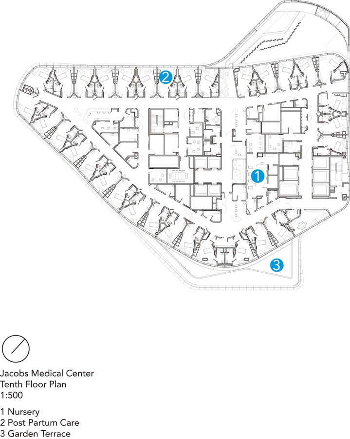 Tenth Floor Plan_©archdaily.com