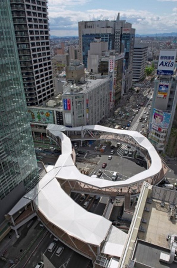 The Abeno Pedestrian Bridge by Showa Sekkei - Sheet1