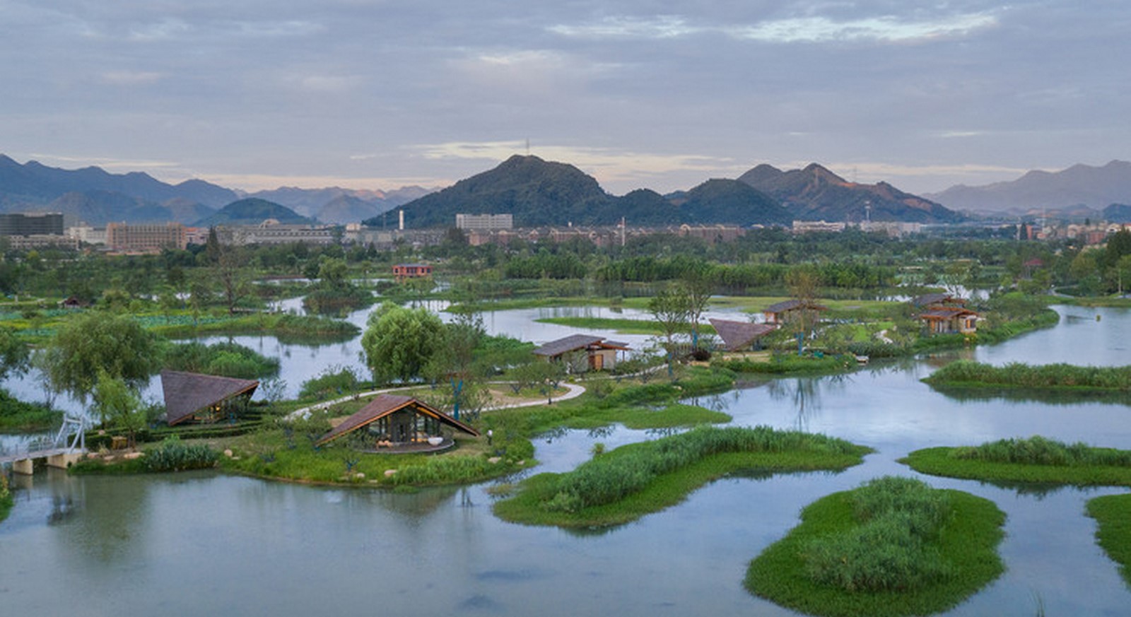 Fuyang Yangbei Lake Wetland Ecological Hotel by Shulin Architectural Design - Sheet1