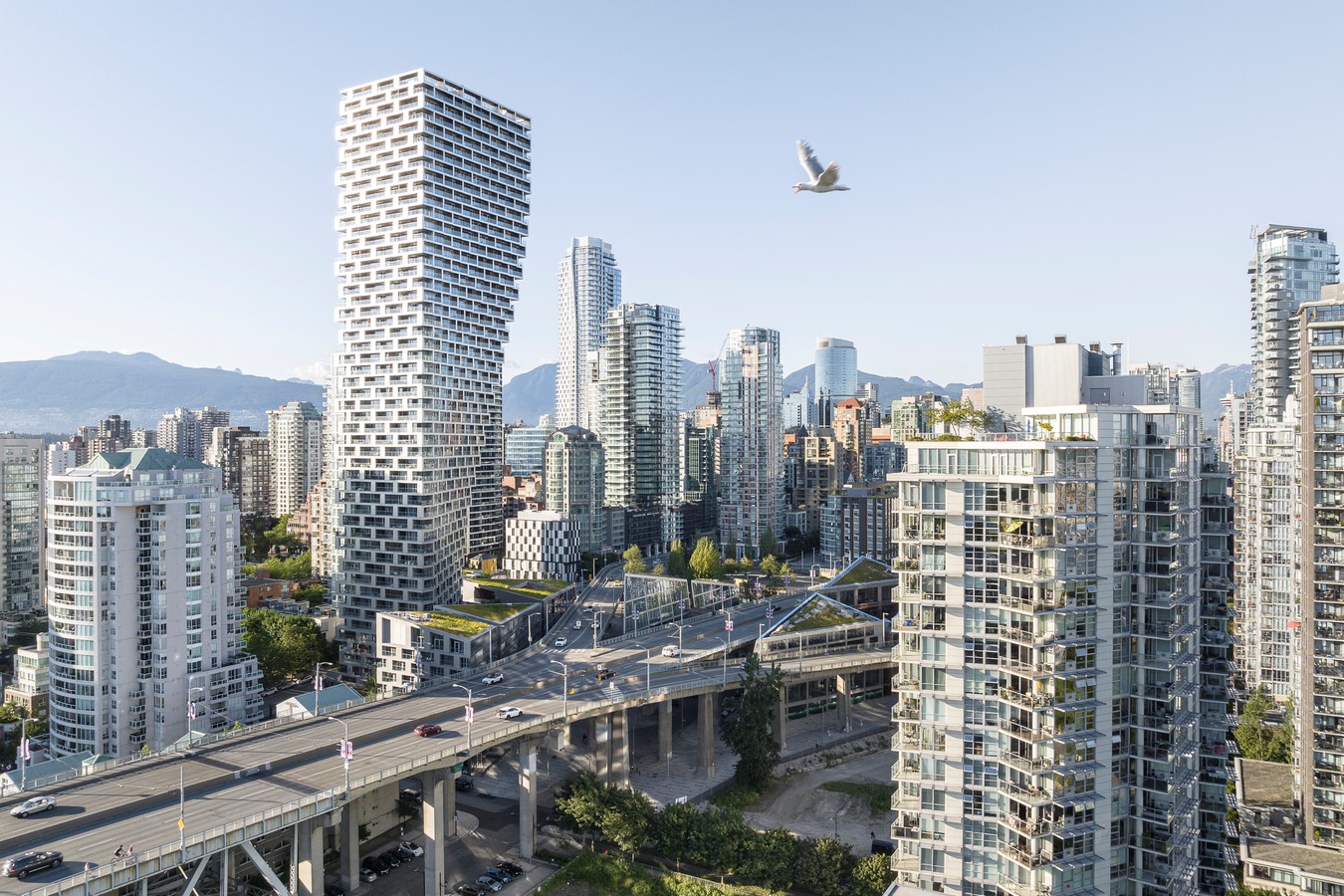 BIG Releases First Photographs of The Vancouver House and Telus Sky in Canada - SHeet1