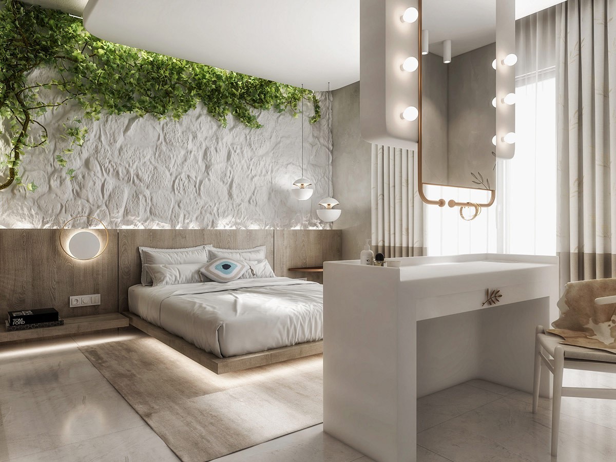 A Mediterranean Style Bedroom_© http://www.home-designing.com/modern-mediterranean-style-interior-design