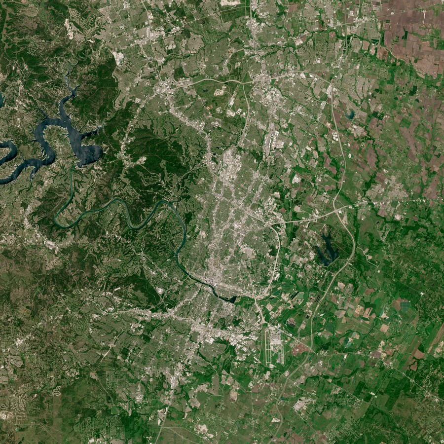Austin City as seen from the space_©Copernicus Sentinel-2
