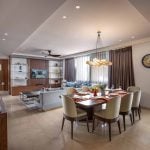 An Elegant Living Cum Dining Area by Pramod Group -Sheet2