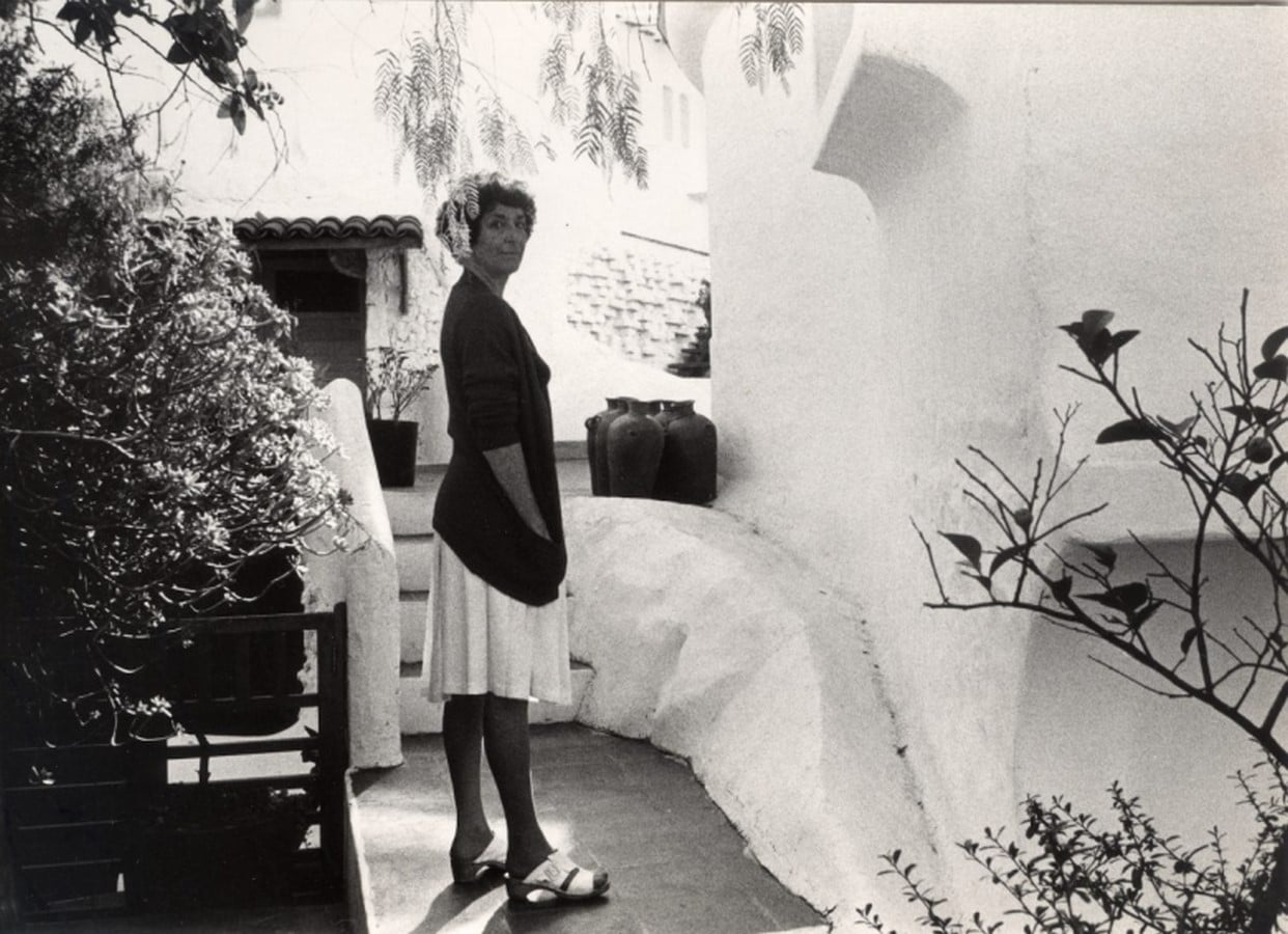 Helen Escobedo in renovated Casa Cueva (Casa Pueblo)_©Hyperallergic