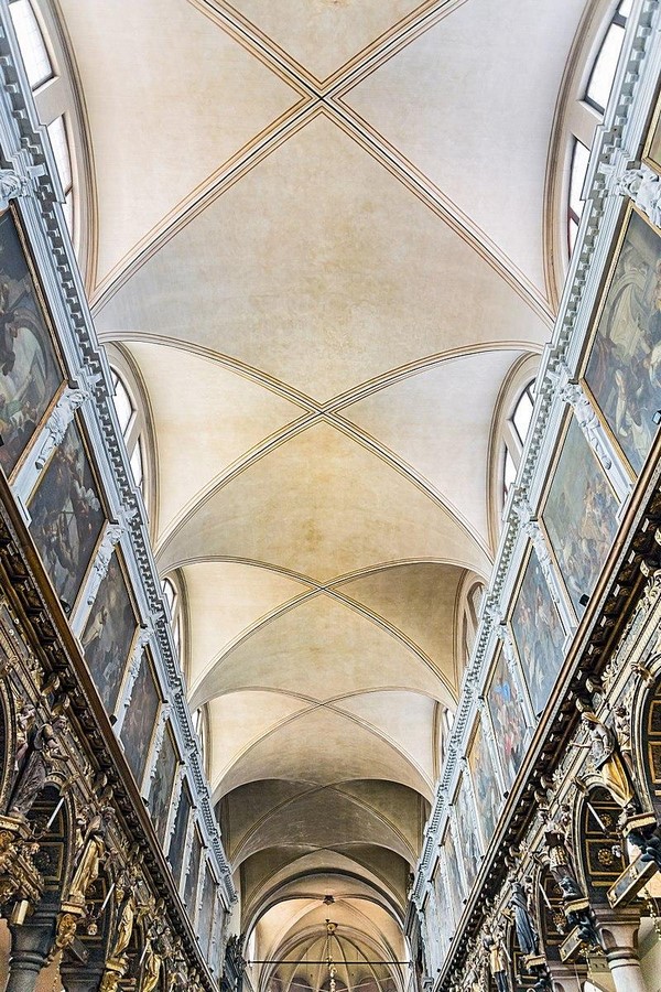 Image 8_Renaissance groin vault in the church of Santa Maria dei Carmini in Venice_©https://en.wikipedia.org/wiki/Groin_vault#/media/File:Santa_Maria_dei_Carmini_(Venice)_-_Volta_a_crociera.jpg?w=999