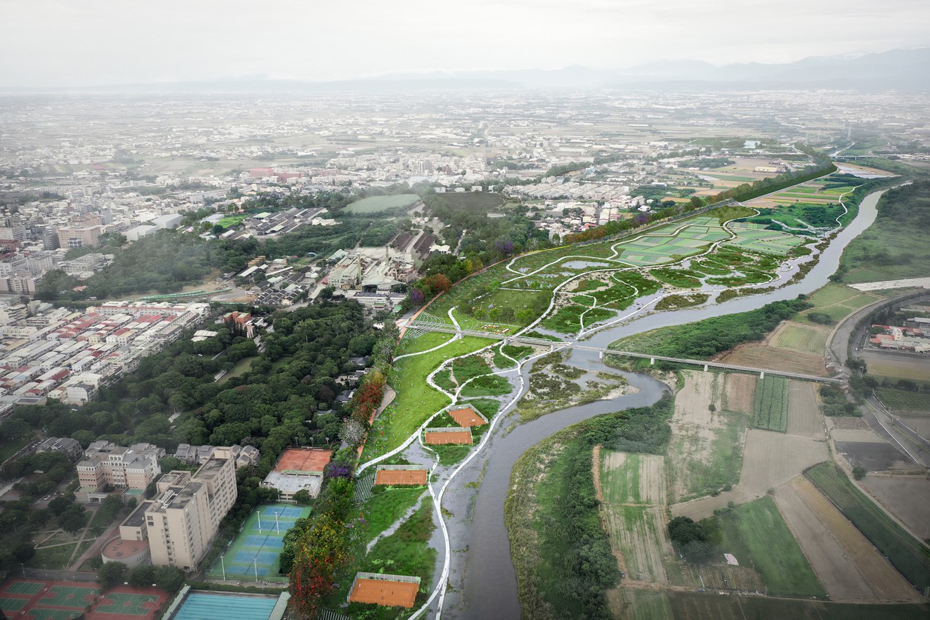 Competition to Design the Master Plan for Taiwanese Town’s Water Network wins MVRDV - Sheet3