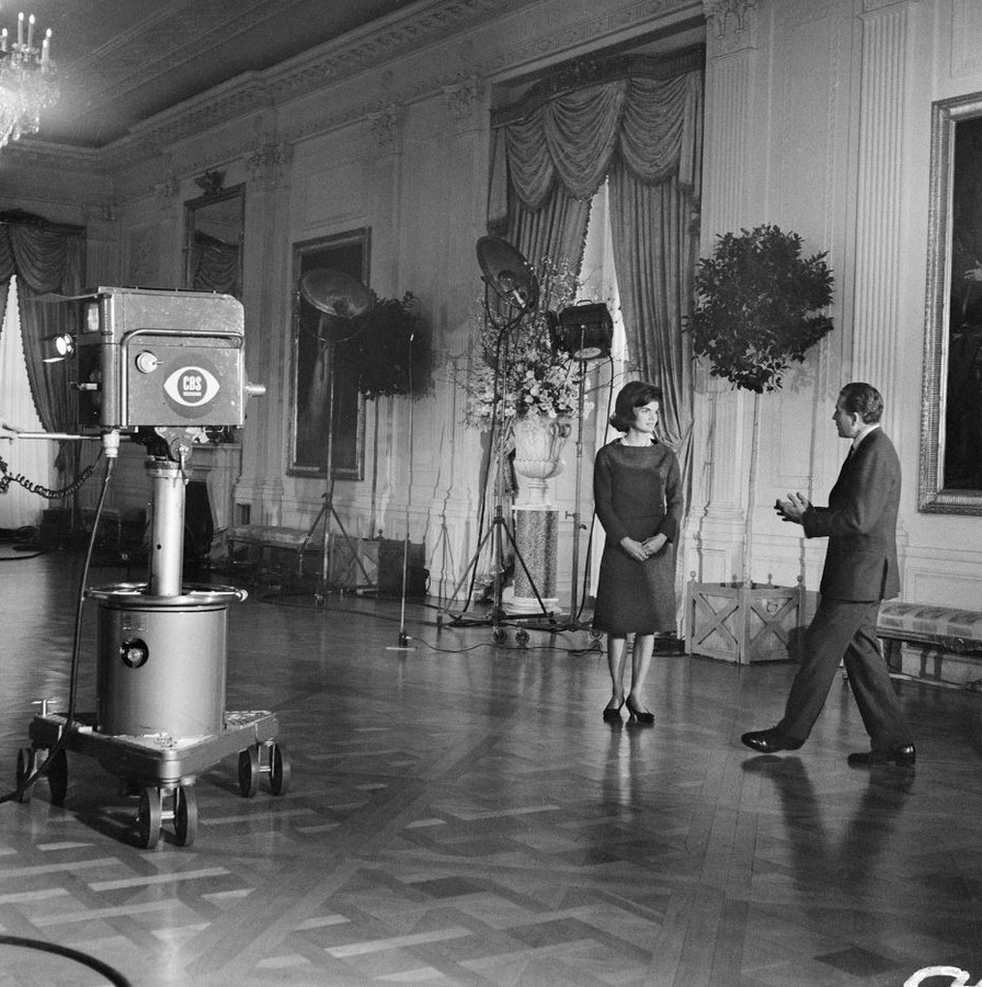 Mrs.Kennedy giving Televised Tour_gettyimages