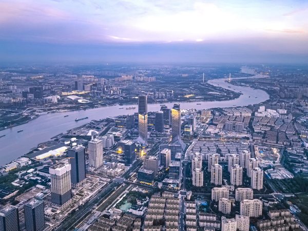 Shanghai West Bund International AI Tower and Plaza by Nikken Sekkei ...