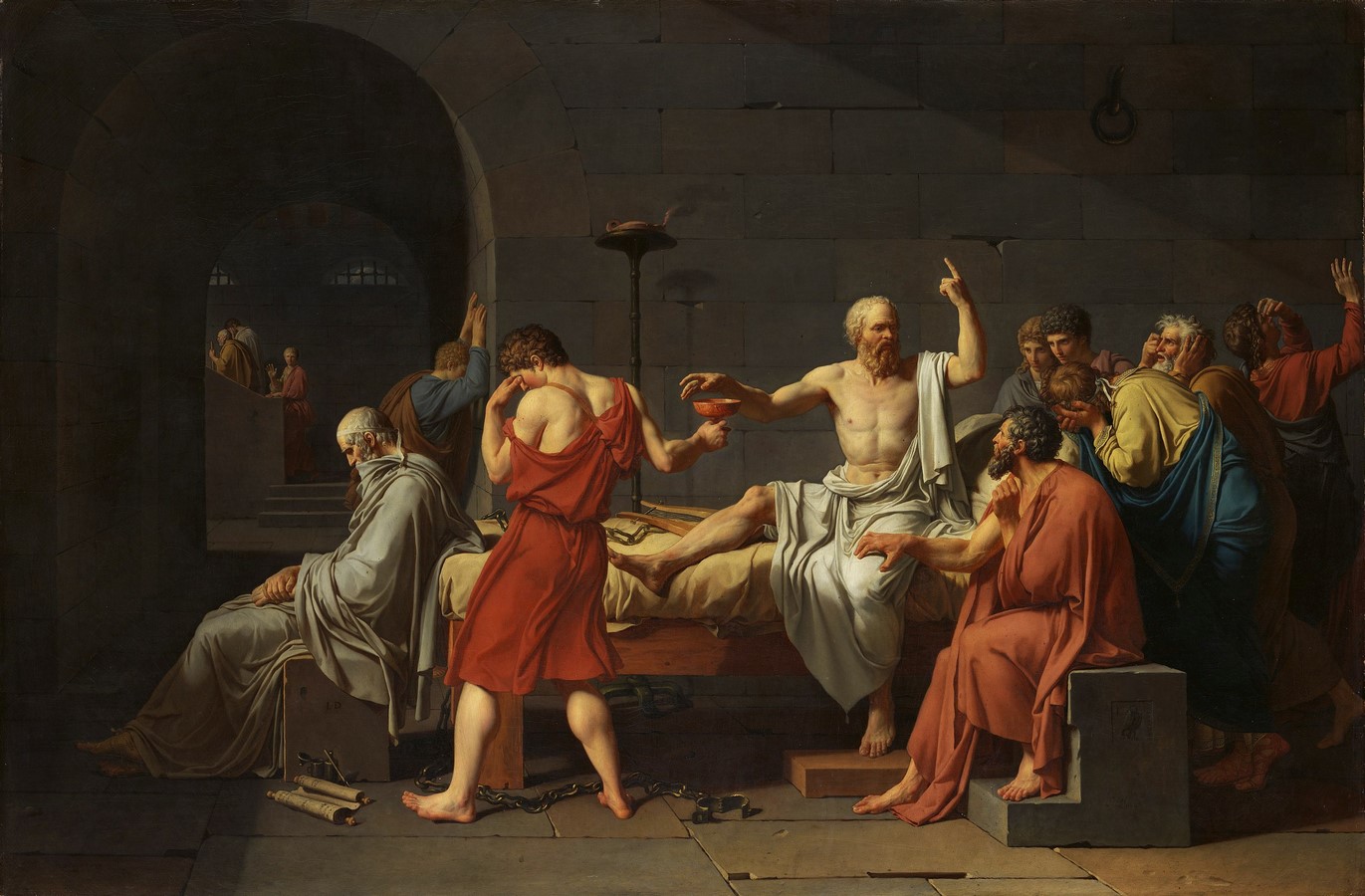 Story behind the art-The Death of Socrates - Sheet1