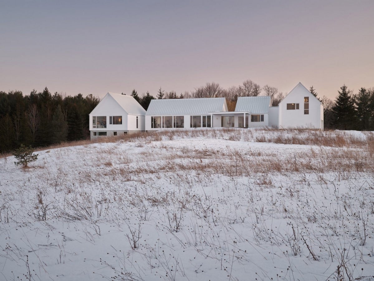 BLDG Workshop places Corten steel details on all-white home in rural Ontario - Sheet1