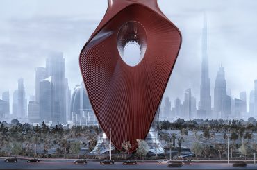 Absorbent Sandstorm Skyscraper Dubai by Kalbod Design Studio