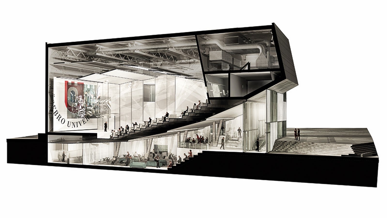 Isometric Section_©Frost Architects