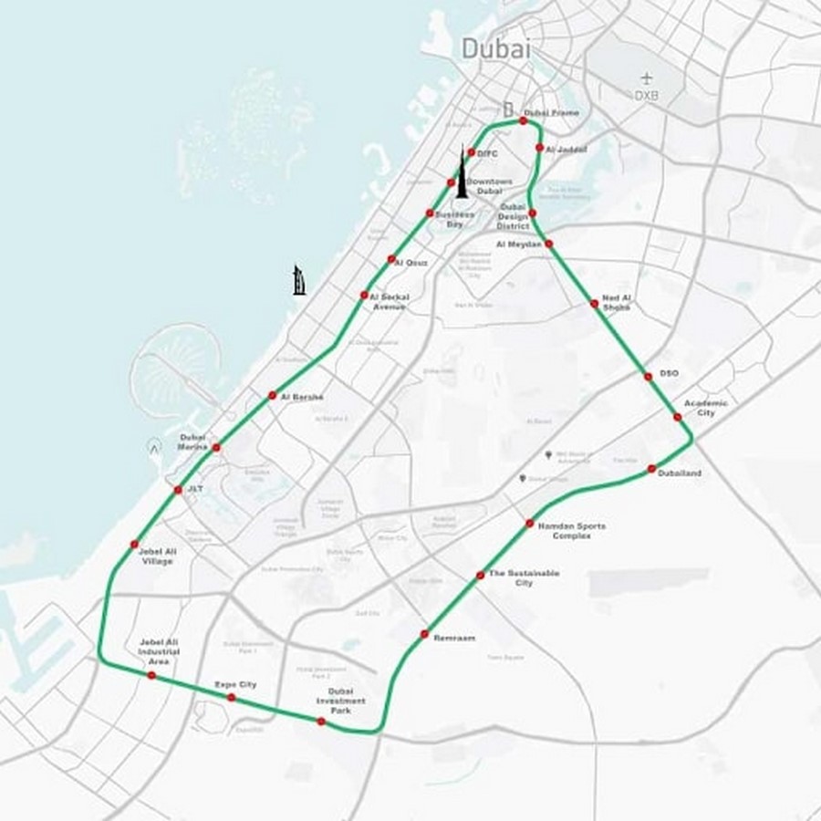 The LOOP, a 93-Kilometer Long Controlled-Climate Cycling Highway in Dubai - Sheet2