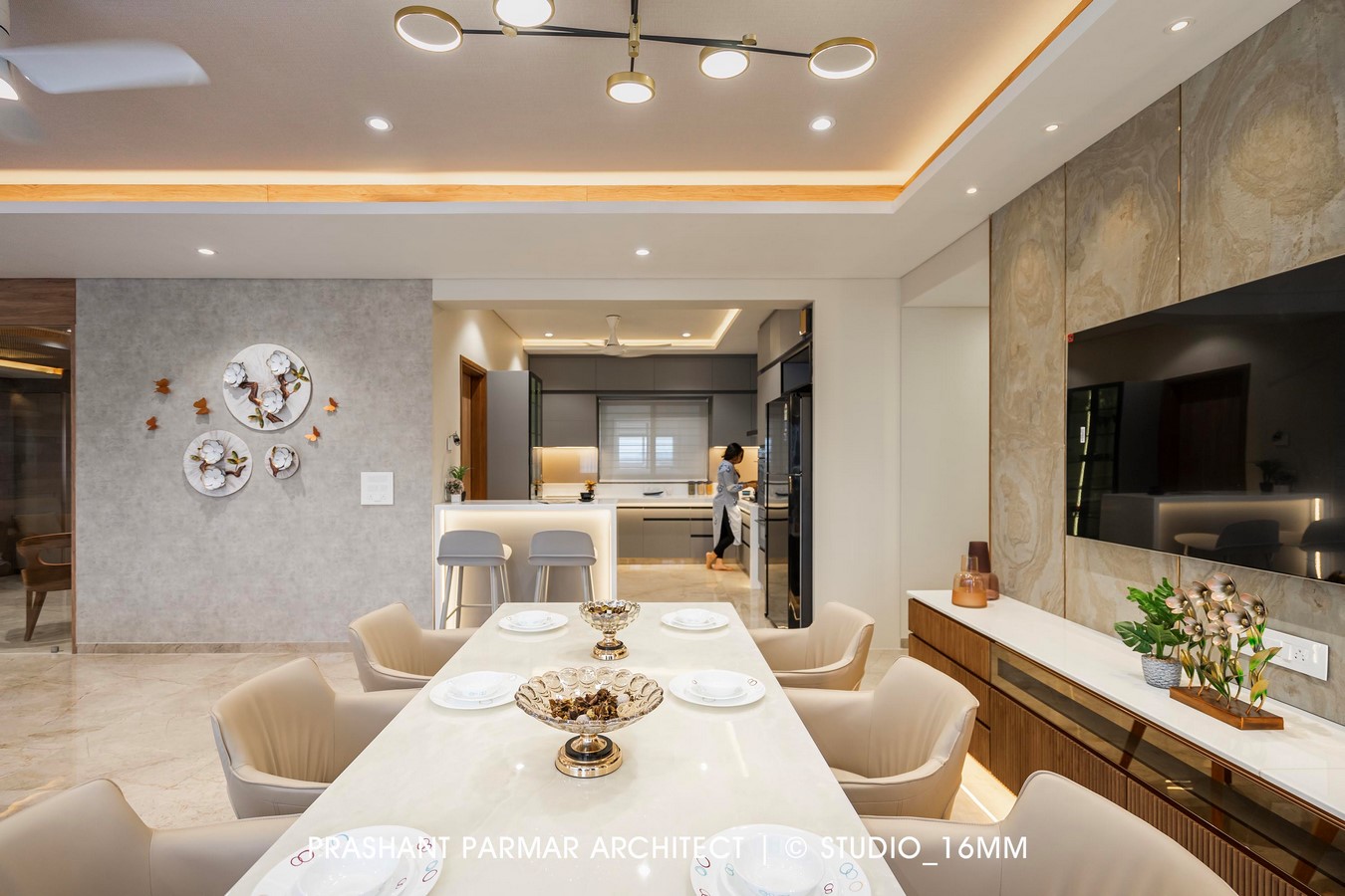 Apartment Interior At Darshanam Clublife In Vadodara by Prashant Parmar Architect - Sheet11