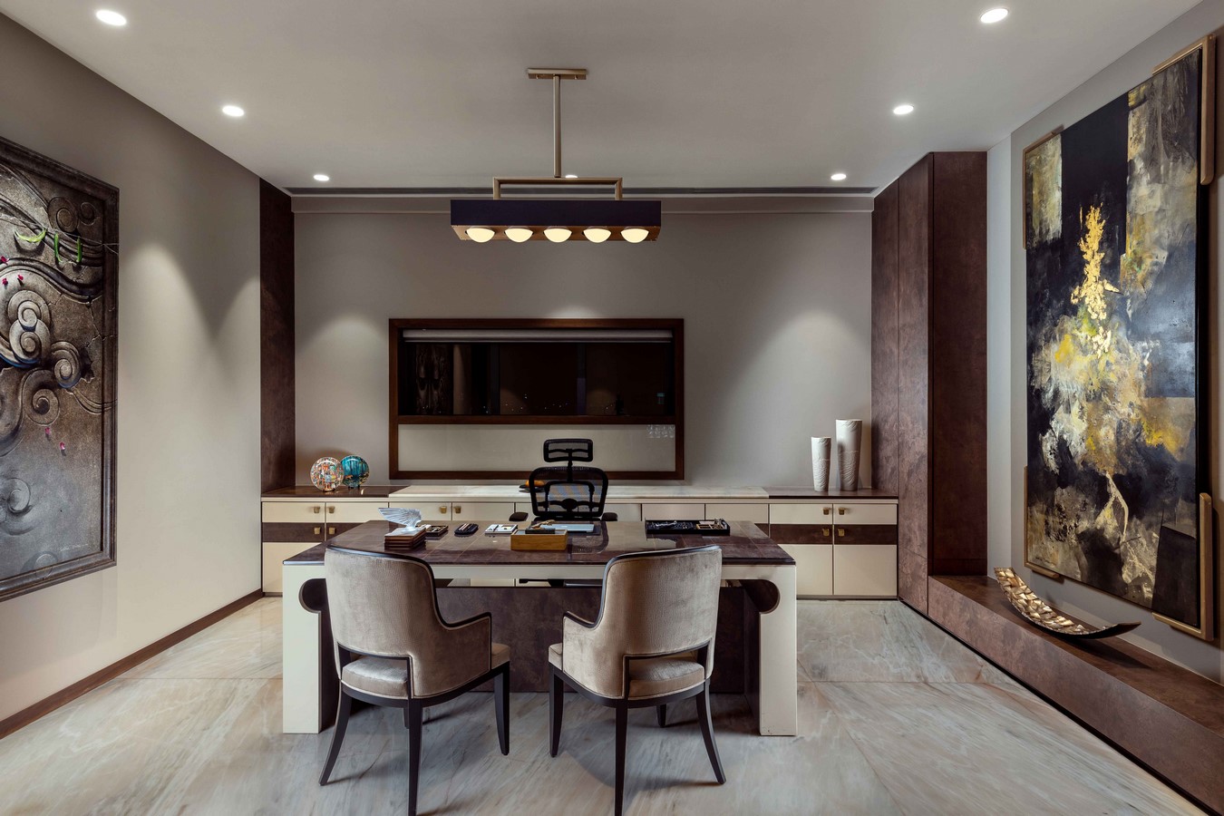 Chic Corporate Office Spaces by A Square Designs - Sheet2