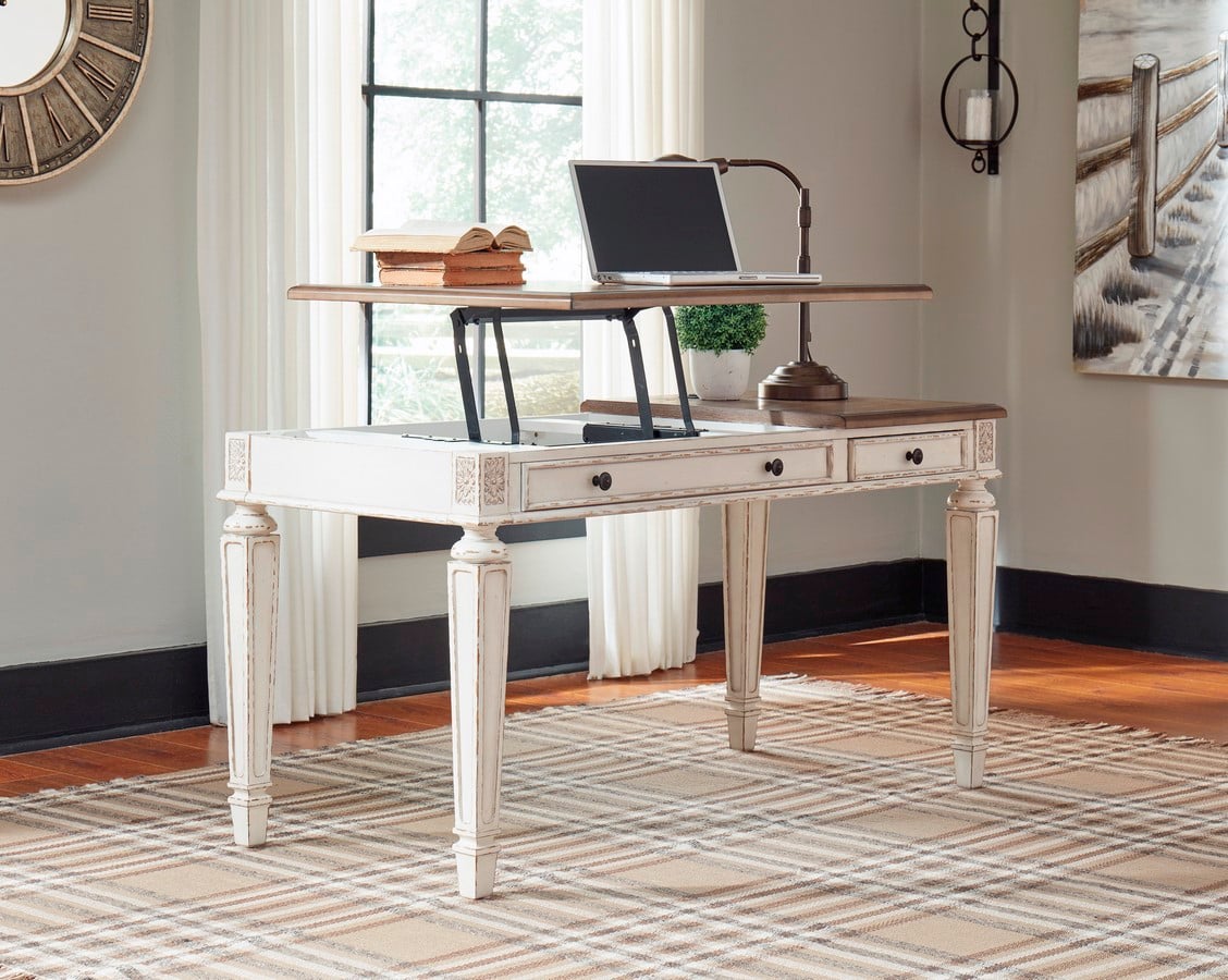 Home Office Desk Table and Tall Bookcase Collection by Ashley Furniture Homestore available at Dash Square - Sheet4