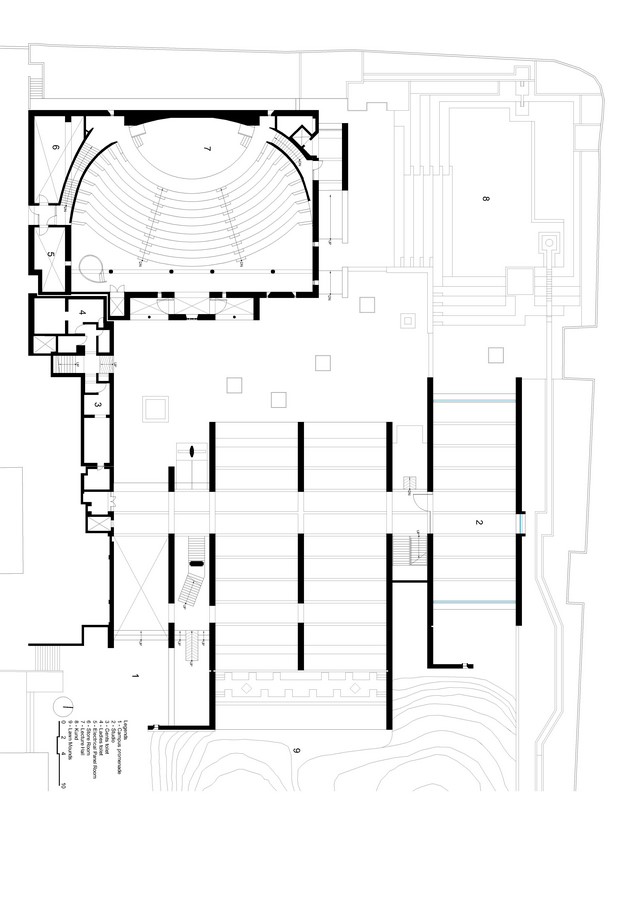 Foundation Centre, Lecture Hall, and Kund at CEPT University by CCBA Designs - Sheet11