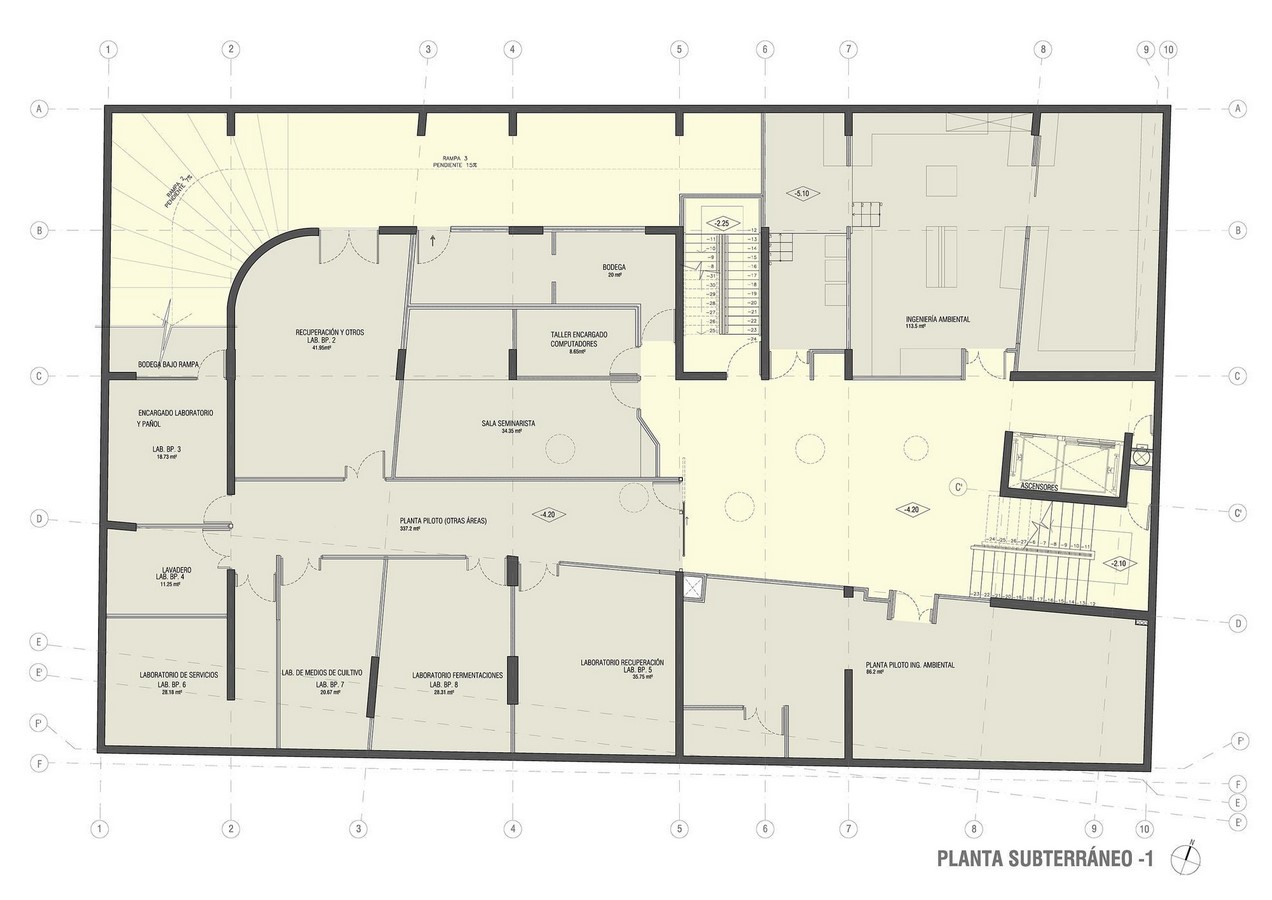 PUCV School of Biochemical Engineering Building - Sheet2