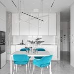 A 77 m2 white two-bedroom Moscow apartment with a home office by Alexander Tischler - Sheet4