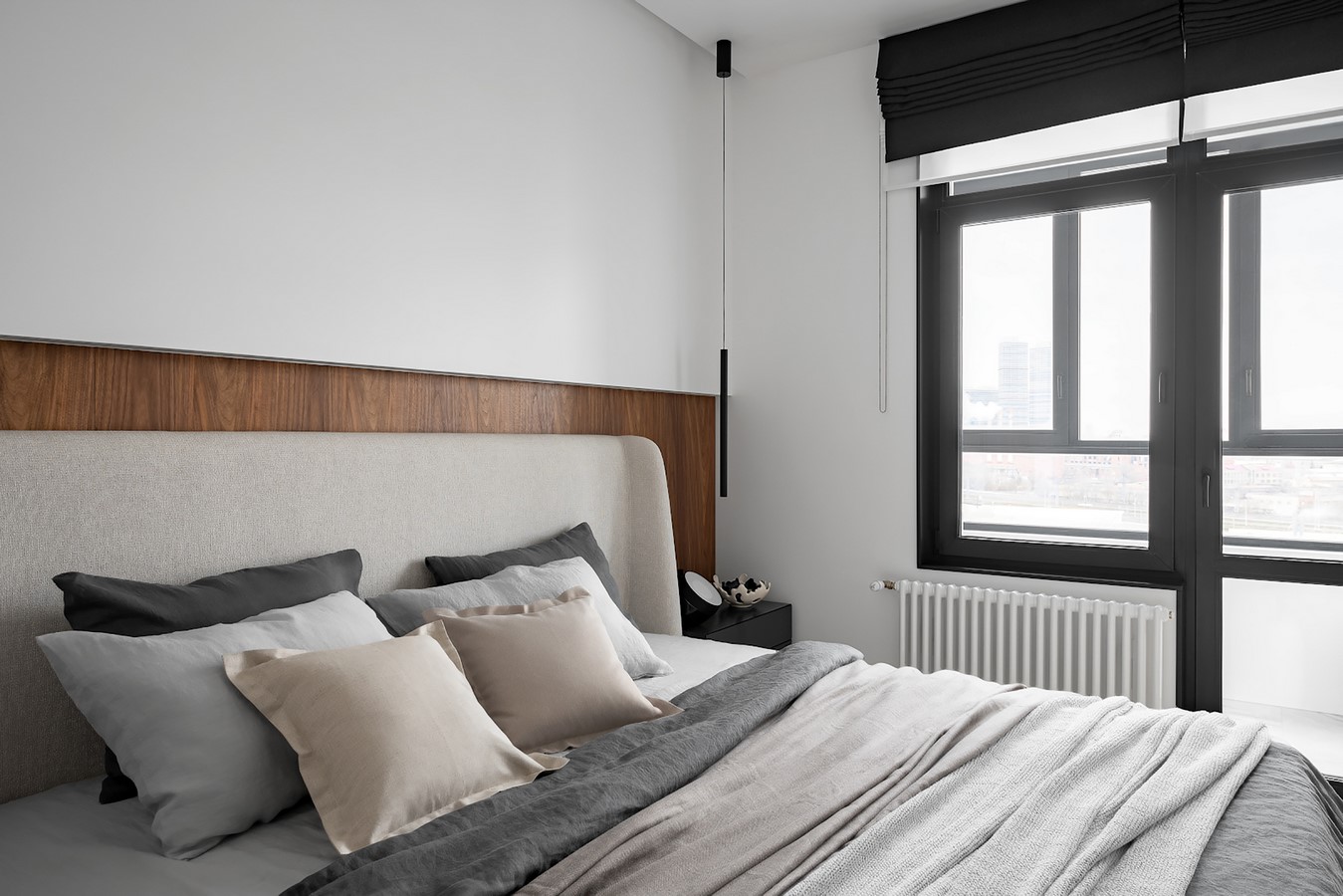 A 77 m2 white two-bedroom Moscow apartment with a home office by Alexander Tischler - Sheet7
