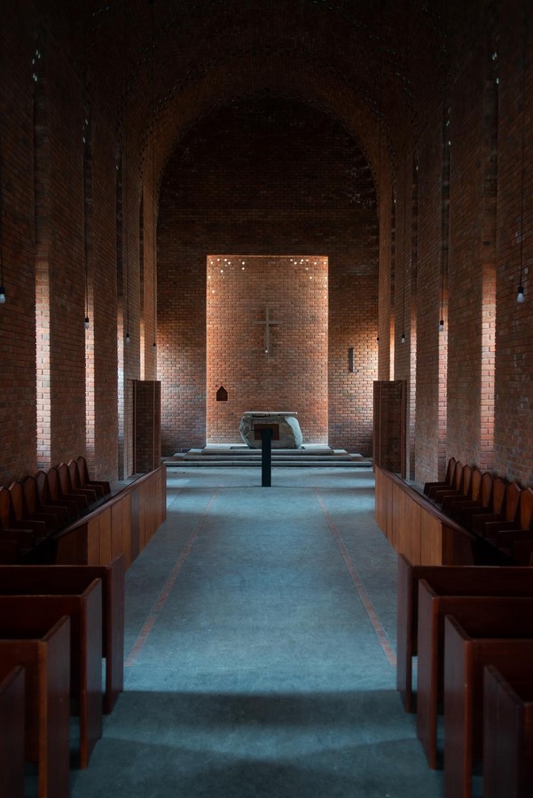 The Victoria Monastery, founded in 1952 in Kenya, was relocated to Uganda in 2008 due to post-election instability. Localworks designed the monastery, which includes the Church - Sheet2
