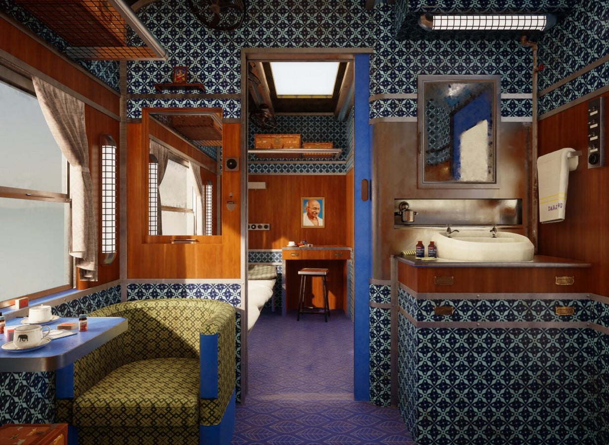 An architectural review of The Darjeeling Limited  - Sheet3