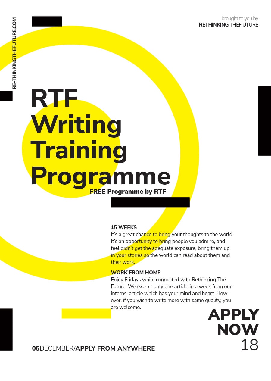 RTF Writing Competition - Registration - RTF | Rethinking The Future
