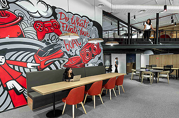 Opens New Office Space by Space Matrix