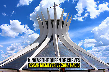 King vs the Queen of Curves (Oscar Niemeyer vs Zaha Hadid)