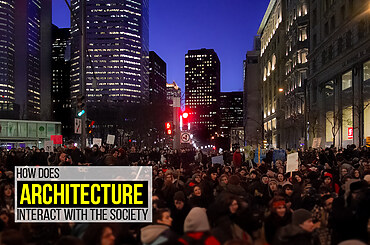 How does architecture interact with the society