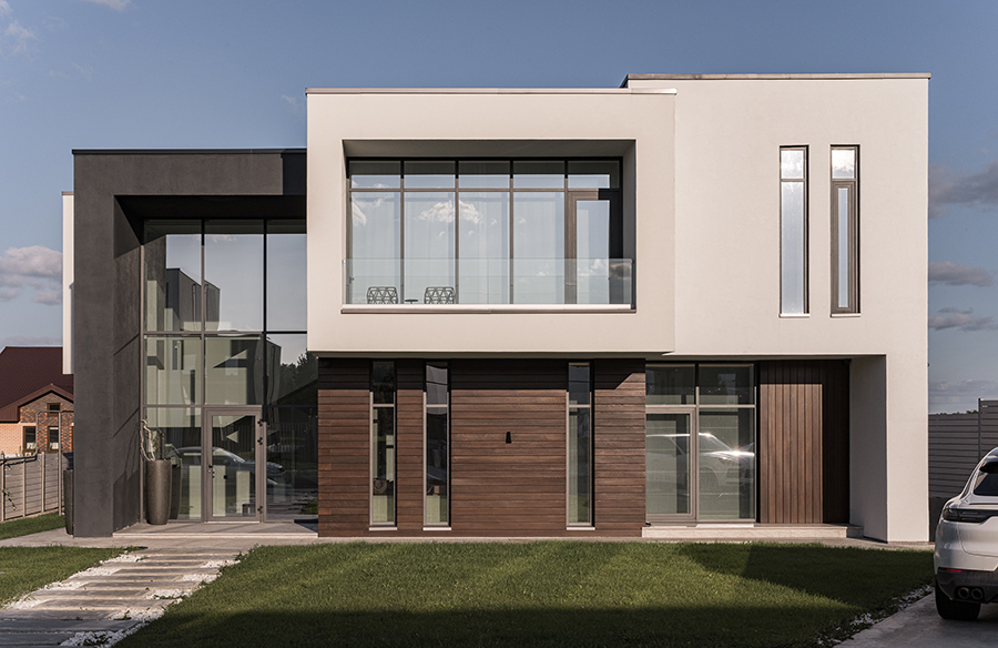 Modern house with 2 terraces by Interior designer Lesya Pechenkina