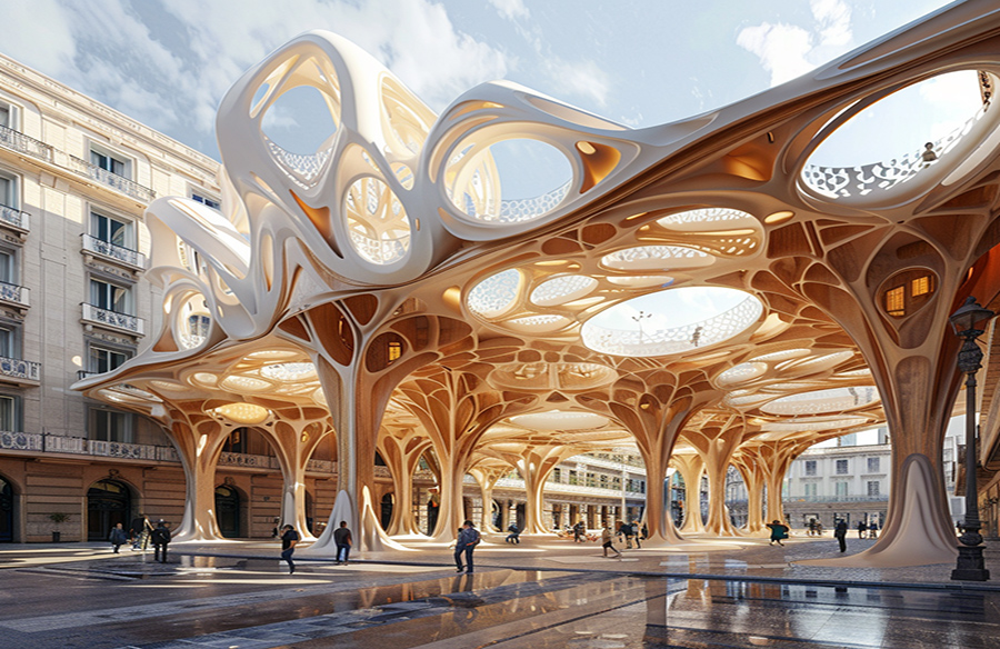 Reimagining Tradition The Canopy of Transformation in European Old City Squares by oxoarc