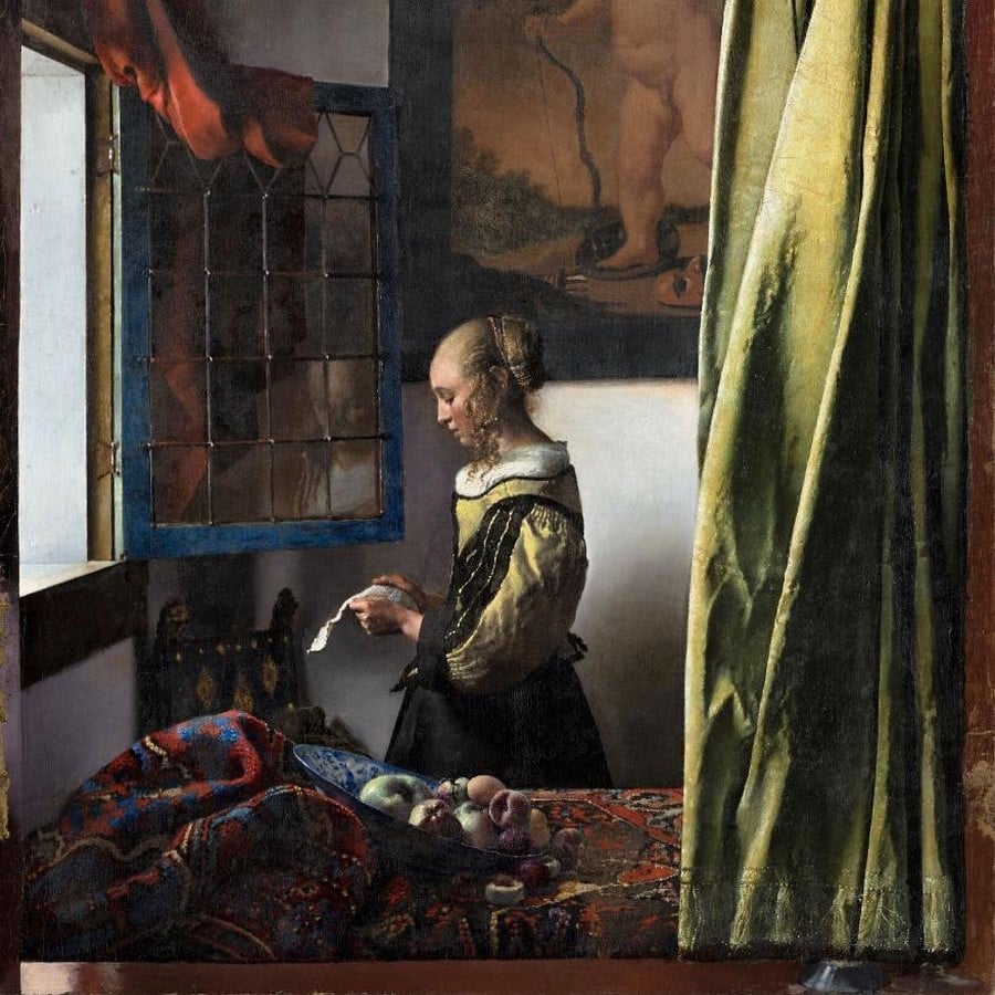 Story behind the Art Woman Reading a Letter in Yellow by Vermeer-Sheet3