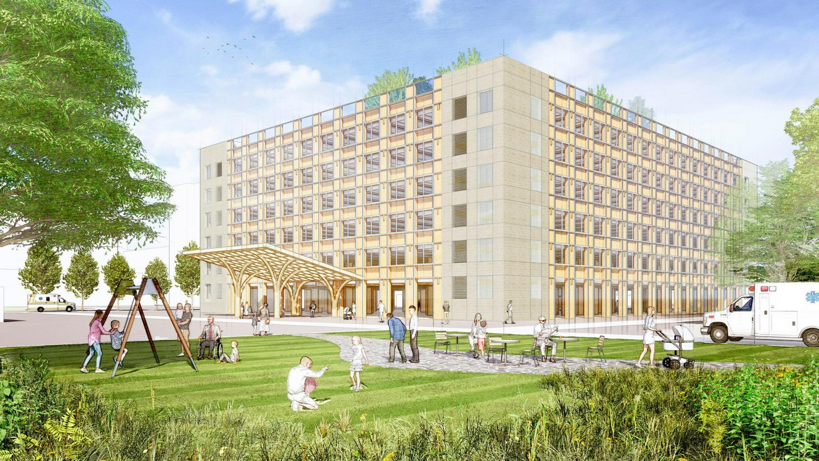 Shigeru Ban Designs Cross-Laminated Timber Hospital for Ukraine-Sheet6