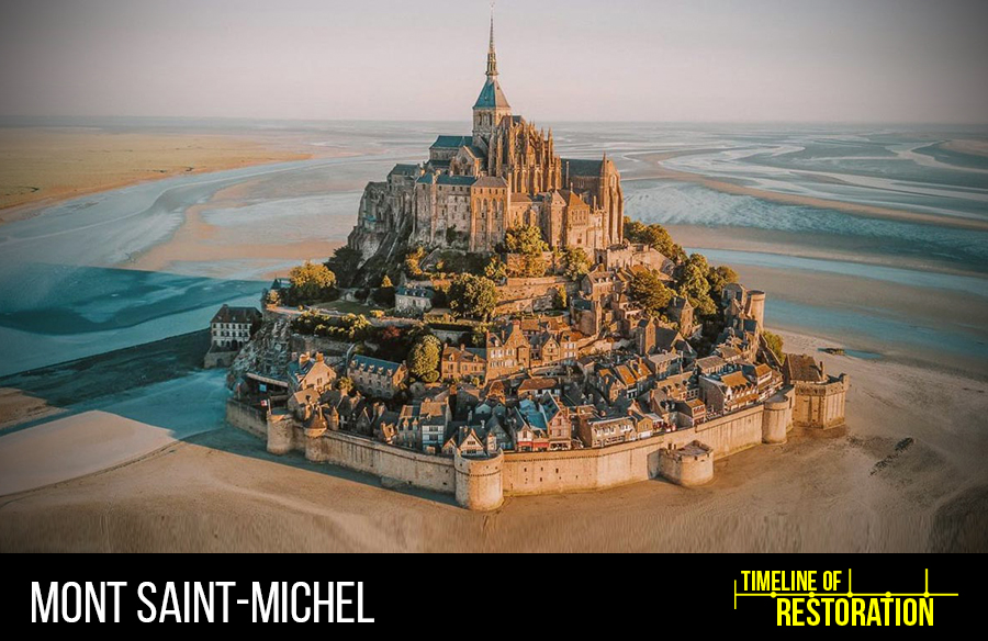 Timeline of restoration: Mont Saint-Michel
